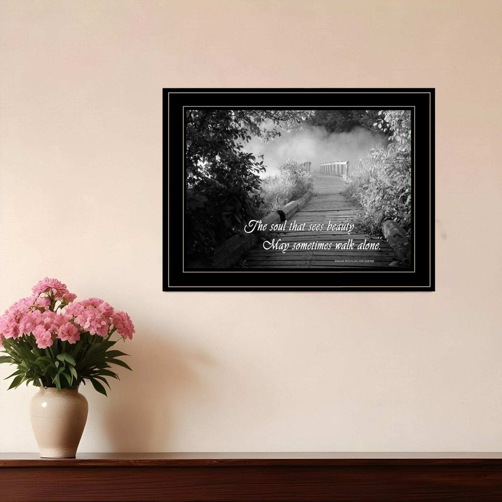 Beauty Grayscale 2 Black Framed Print Wall Art - Homeroots - Flyclothing LLC