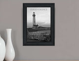 Perseverance Grayscale 1 Black Framed Print Wall Art - Homeroots - Flyclothing LLC