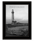 Perseverance Grayscale 2 Black Framed Print Wall Art - Homeroots - Flyclothing LLC