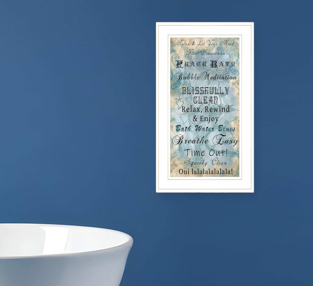 Paris Bath 1 White Framed Print Bathroom Wall Art - Homeroots - Flyclothing LLC