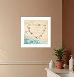 No Selfies in the Bathroom Sea 1 White Framed Print Bathroom Wall Art - Homeroots - Flyclothing LLC