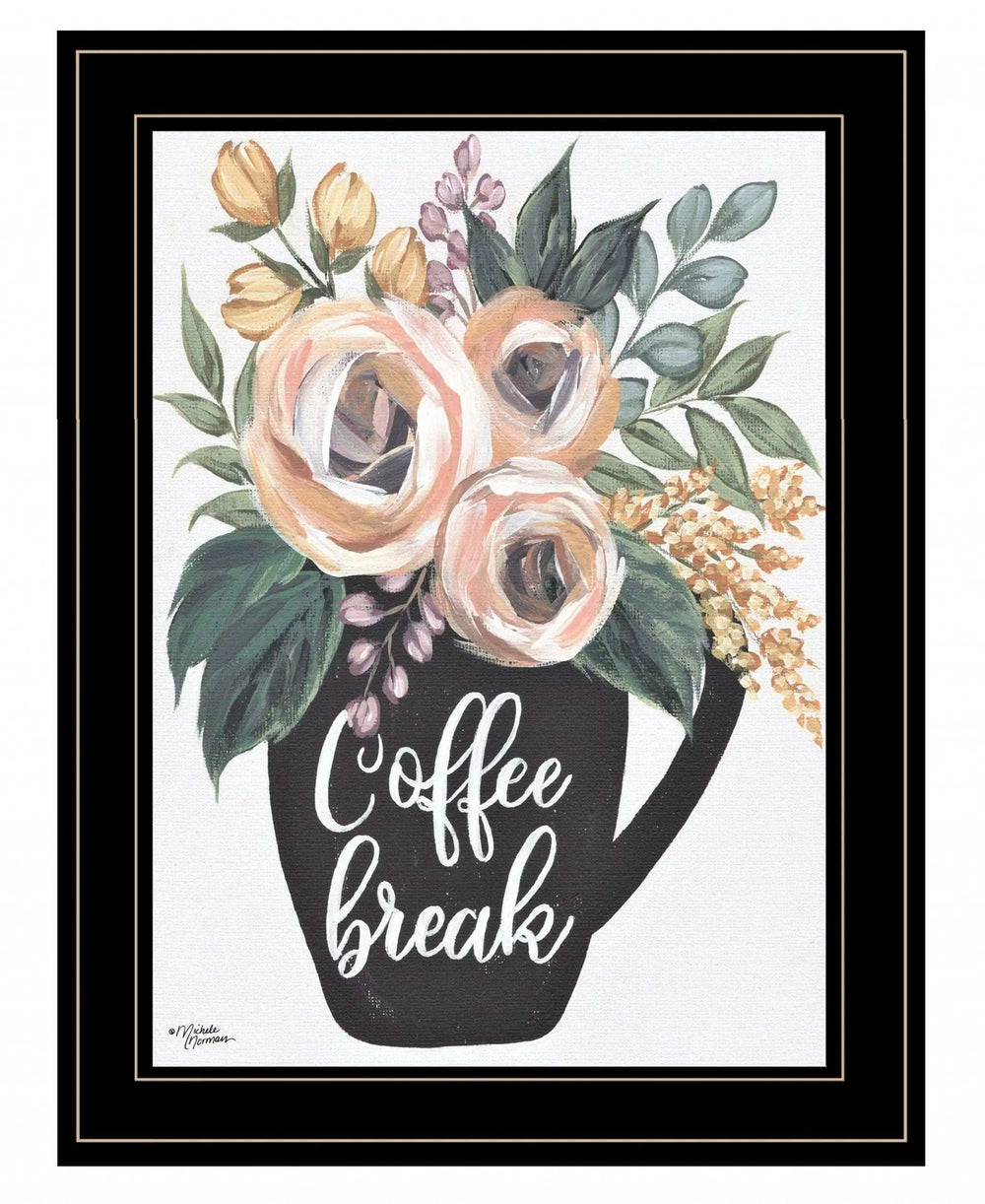 Coffee Break 2 Black Framed Print Kitchen Wall Art - Homeroots - Flyclothing LLC