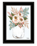 Floral Jar 2 Black Framed Print Wall Art - Homeroots - Flyclothing LLC