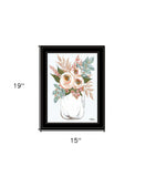 Floral Jar 2 Black Framed Print Wall Art - Homeroots - Flyclothing LLC