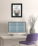 Rise and Shine 6 Black Framed Print Wall Art - Homeroots - Flyclothing LLC