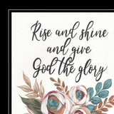 Rise and Shine 6 Black Framed Print Wall Art - Homeroots - Flyclothing LLC