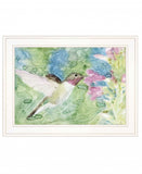 Hummingbird 1 White Framed Print Wall Art - Homeroots - Flyclothing LLC