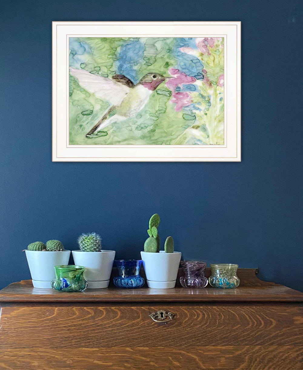 Hummingbird 1 White Framed Print Wall Art - Homeroots - Flyclothing LLC