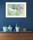 Hummingbird 1 White Framed Print Wall Art - Homeroots - Flyclothing LLC