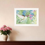 Hummingbird 1 White Framed Print Wall Art - Homeroots - Flyclothing LLC