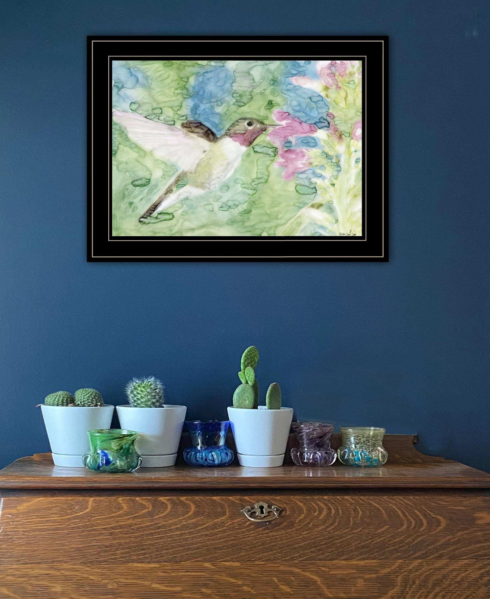 Hummingbird 1 Black Framed Print Wall Art - Homeroots - Flyclothing LLC
