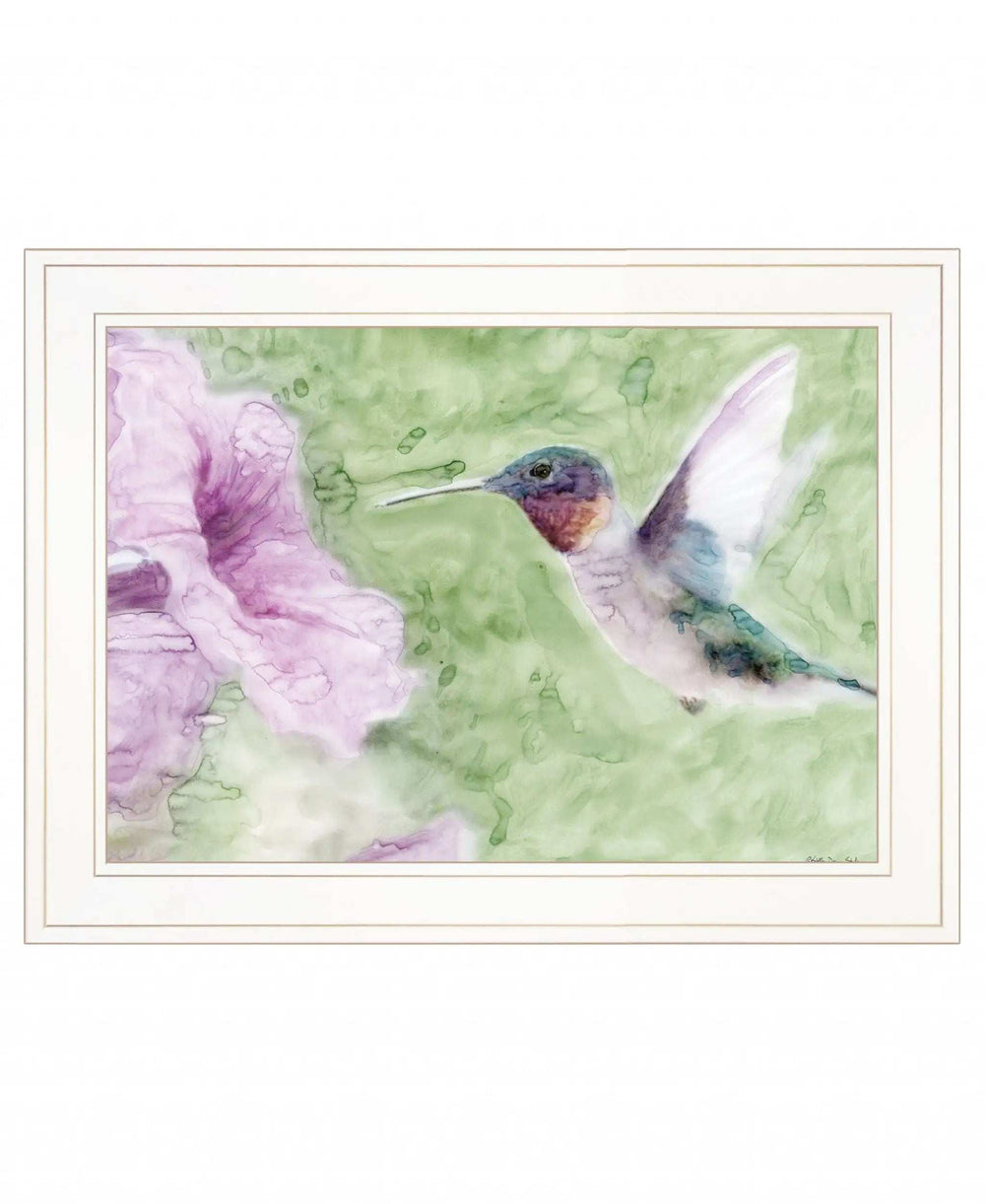 Humming Bird 2 White Framed Print Wall Art - Homeroots - Flyclothing LLC