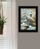 Marsh Herons II 2 Black Framed Print Wall Art - Homeroots - Flyclothing LLC
