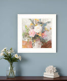 Table Bouquet 2 White Framed Print Wall Art - Homeroots - Flyclothing LLC
