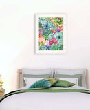 Succulents Paradise 2 White Framed Print Wall Art - Homeroots - Flyclothing LLC