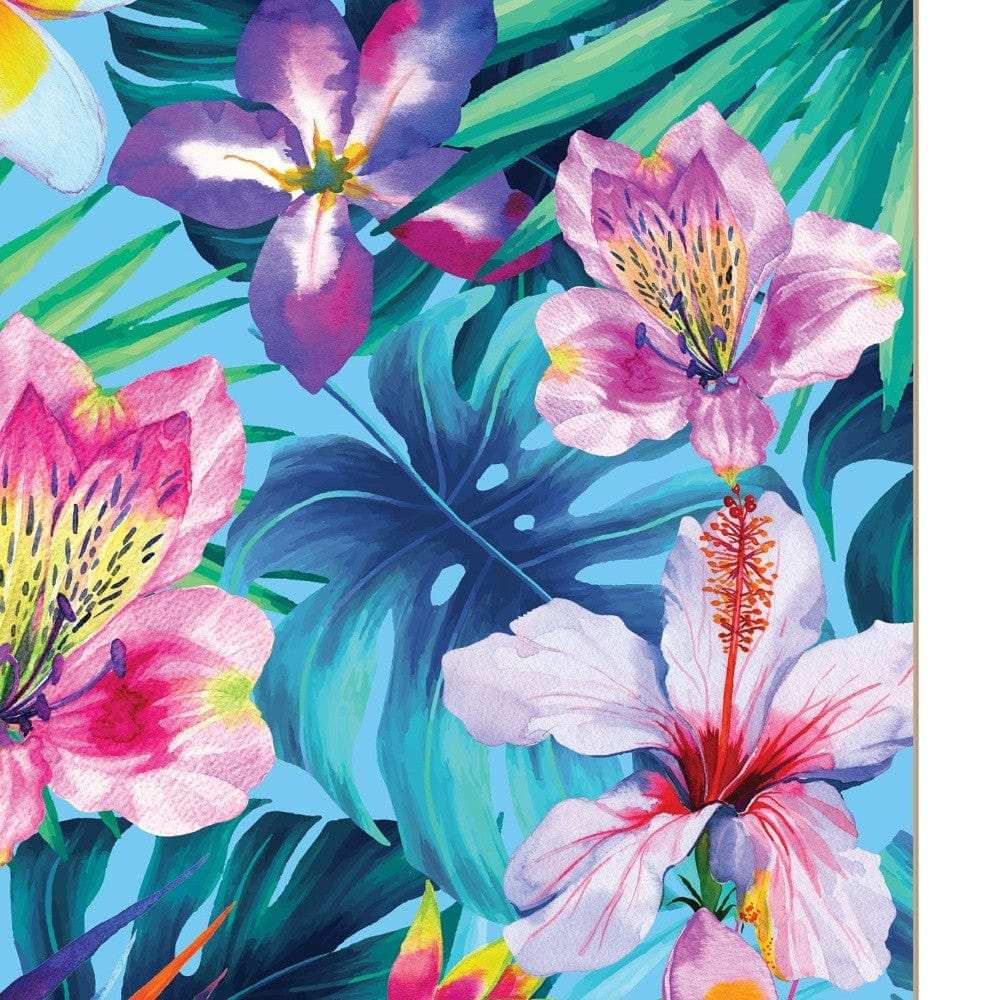Tropical Flowers 1 White Framed Print Wall Art - Homeroots - Flyclothing LLC