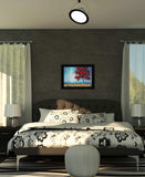 Red Tree 1 Black Framed Print Wall Art - Homeroots - Flyclothing LLC