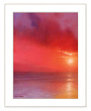 Sunset in Red 1 White Framed Print Wall Art - Homeroots - Flyclothing LLC