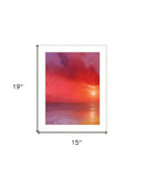 Sunset in Red 1 White Framed Print Wall Art - Homeroots - Flyclothing LLC