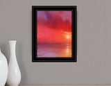 Sunset In Red 3 Black Framed Print Wall Art - Homeroots - Flyclothing LLC