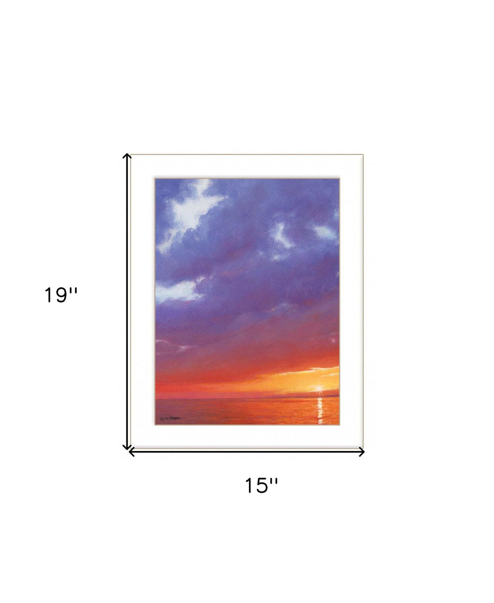 Certain Glow 1 White Framed Print Wall Art - Homeroots - Flyclothing LLC