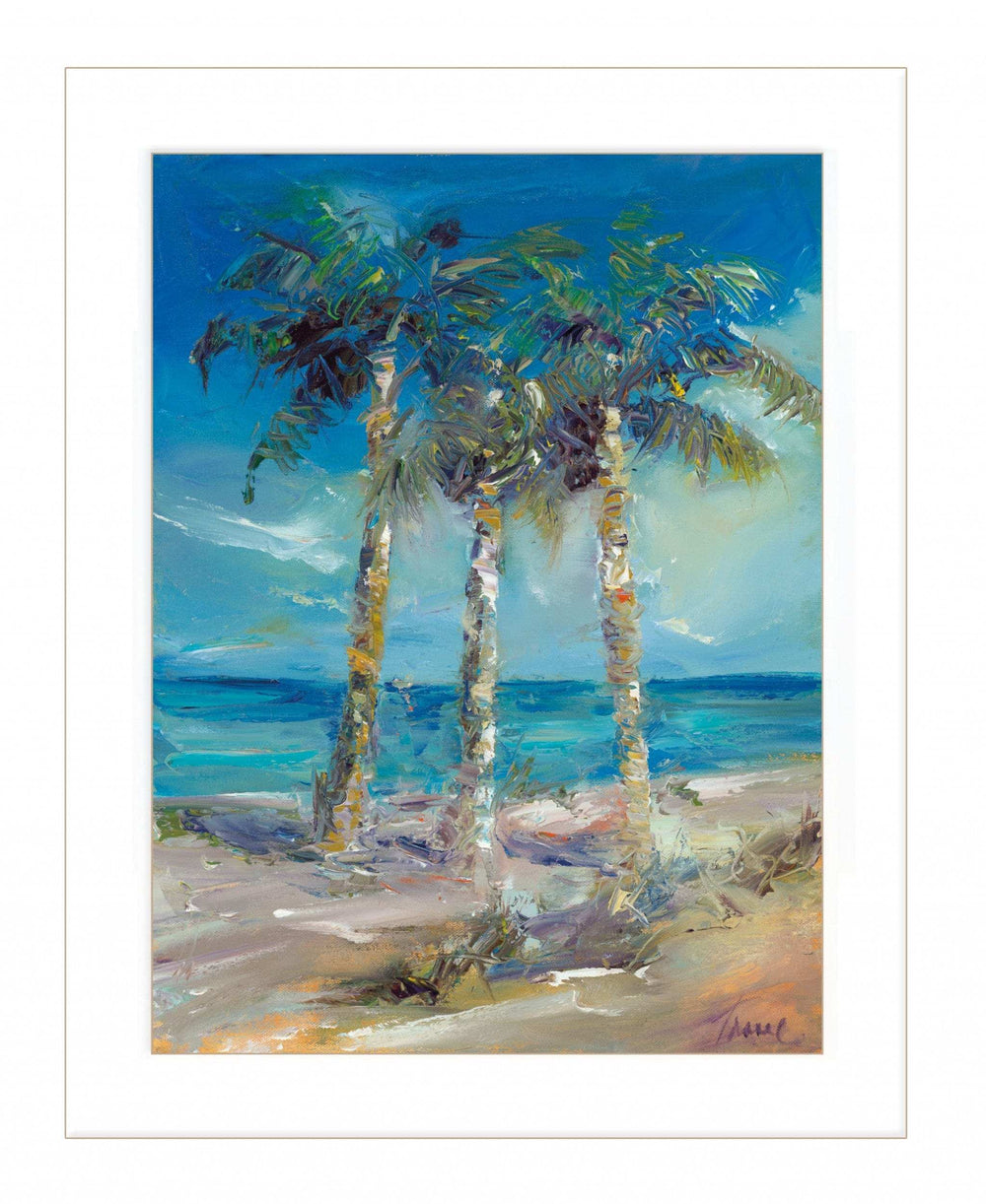 Threes Company 2 White Framed Print Wall Art - Homeroots - Flyclothing LLC