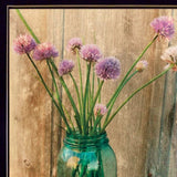 Set Of Two Country Sunflowers and Chives Black Framed Print Wall Art - Homeroots - Flyclothing LLC