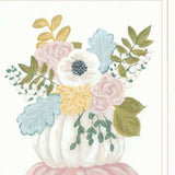 Set Of Three Floral Pumpkins 3 White Framed Print Wall Art - Homeroots - Flyclothing LLC