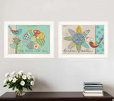 Set Of Two Kindness 1 White Framed Print Wall Art - Homeroots - Flyclothing LLC