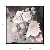 Set Of Two Noir Roses 3 Black Framed Print Wall Art - Homeroots - Flyclothing LLC