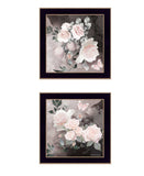 Set Of Two Noir Roses Black Framed Print Wall Art - Homeroots - Flyclothing LLC