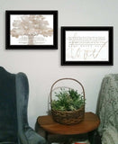 Set Of Two Love or In the Moment 1 Black Framed Print Wall Art - Homeroots - Flyclothing LLC