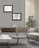 Set Of Two Love or In the Moment 2 Black Framed Print Wall Art - Homeroots - Flyclothing LLC