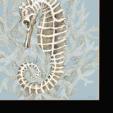 Set Of Two Coral Seahorse Black Framed Print Wall Art - Homeroots - Flyclothing LLC