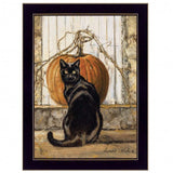 Set Of Two Harvest Moon with A Black Cat and Truck 3 Black Framed Print Kitchen Wall Art - Homeroots - Flyclothing LLC