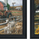 Set Of Two Farm Life Black Framed Print Wall Art - Homeroots - Flyclothing LLC