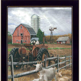 Set Of Two Farm Life Black Framed Print Wall Art - Homeroots - Flyclothing LLC