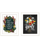 Set Of Two With Grateful Hearts White Framed Print Wall Art - Homeroots - Flyclothing LLC