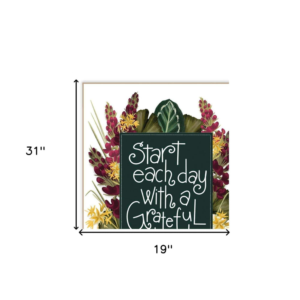 Set Of Two With Grateful Hearts White Framed Print Wall Art - Homeroots - Flyclothing LLC