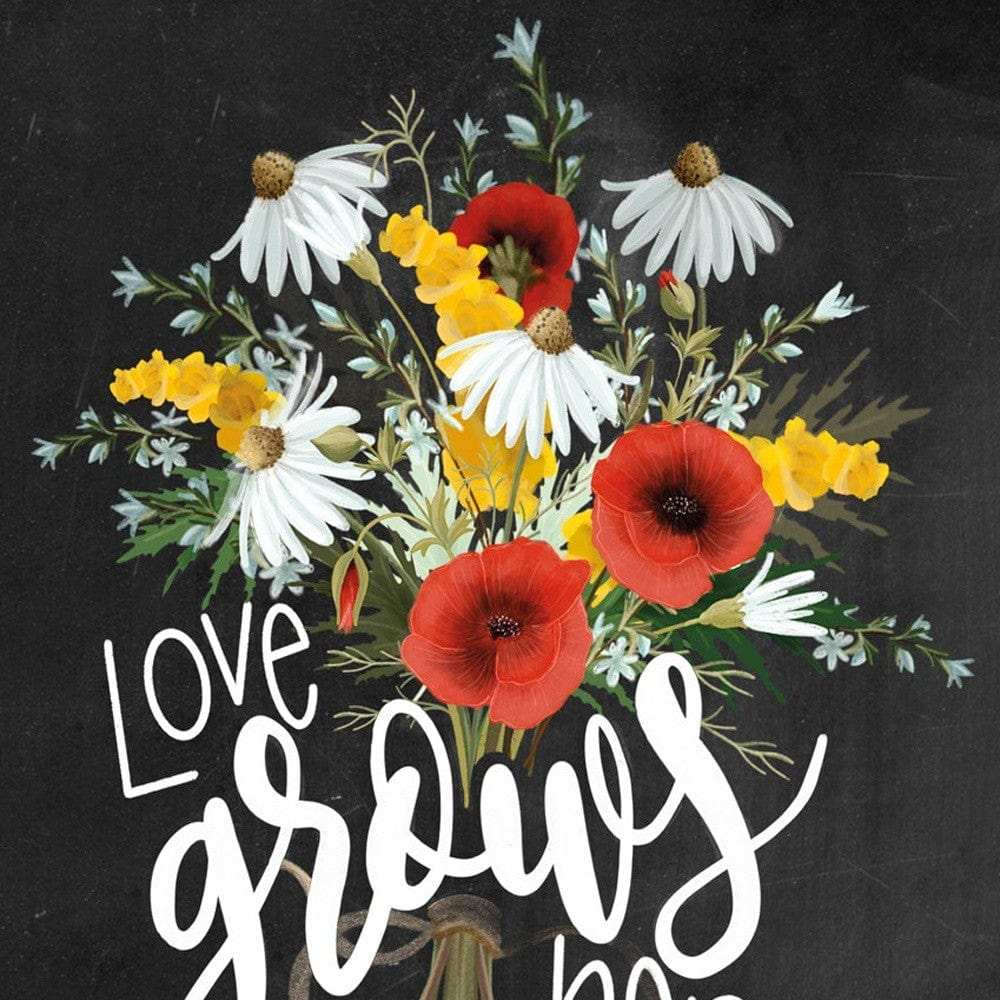 Set Of Two With Grateful Hearts Black Framed Print Wall Art - Homeroots - Flyclothing LLC