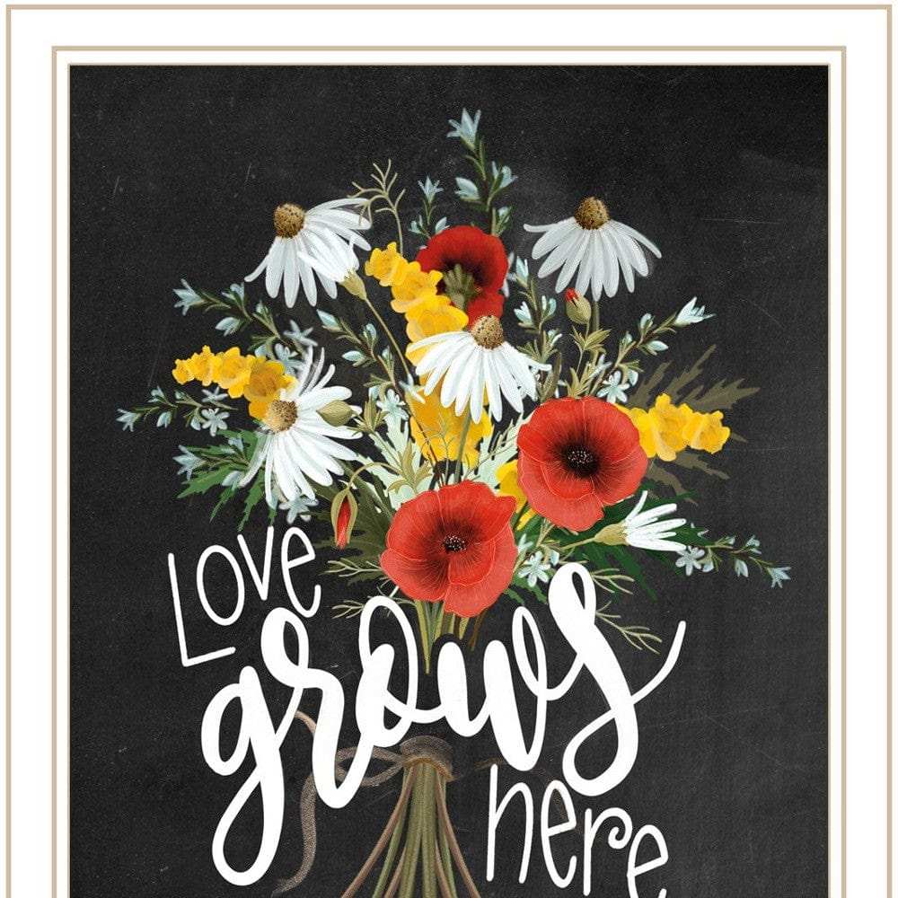 Set Of Two With Grateful Hearts White Framed Print Wall Art - Homeroots - Flyclothing LLC