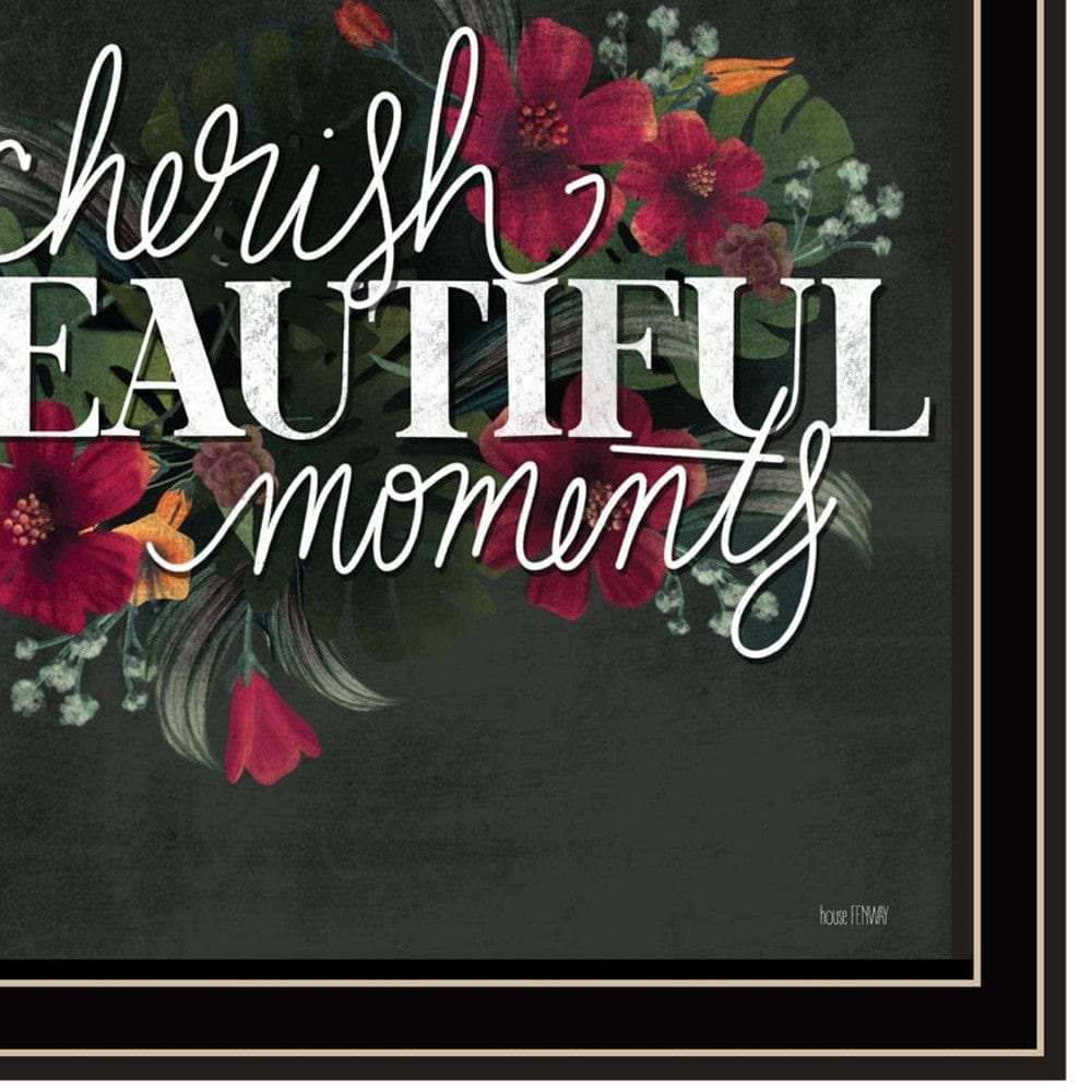 Set Of Two Cherish and Have Faith 2 Black Framed Print Wall Art - Homeroots - Flyclothing LLC