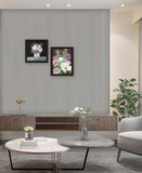 Set Of Two Lilac and Wild Plum Bouquet Black Framed Print Wall Art - Homeroots - Flyclothing LLC