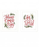 Set Of Two Lilac and Wild Plum Bouquet 1 White Framed Print Wall Art - Homeroots - Flyclothing LLC