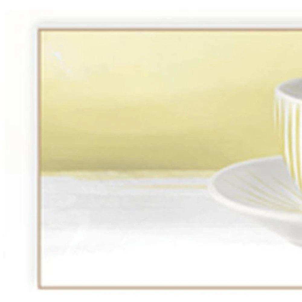 Set Of Two Teacups White Framed Print Kitchen Wall Art - Homeroots - Flyclothing LLC