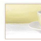 Set Of Two Teacups White Framed Print Kitchen Wall Art - Homeroots - Flyclothing LLC