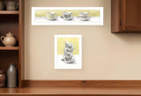 Set Of Two Teacups White Framed Print Kitchen Wall Art - Homeroots - Flyclothing LLC