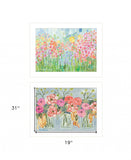 Set Of Two Garden Flowers II 1 White Framed Print Wall Art - Homeroots - Flyclothing LLC