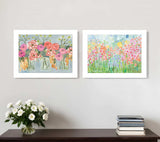 Set Of Two Garden Flowers II 1 White Framed Print Wall Art - Homeroots - Flyclothing LLC