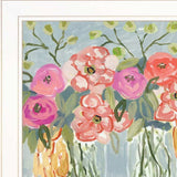 Set Of Three Garden Flowers White Grooved Frame Print Wall Art - Homeroots - Flyclothing LLC